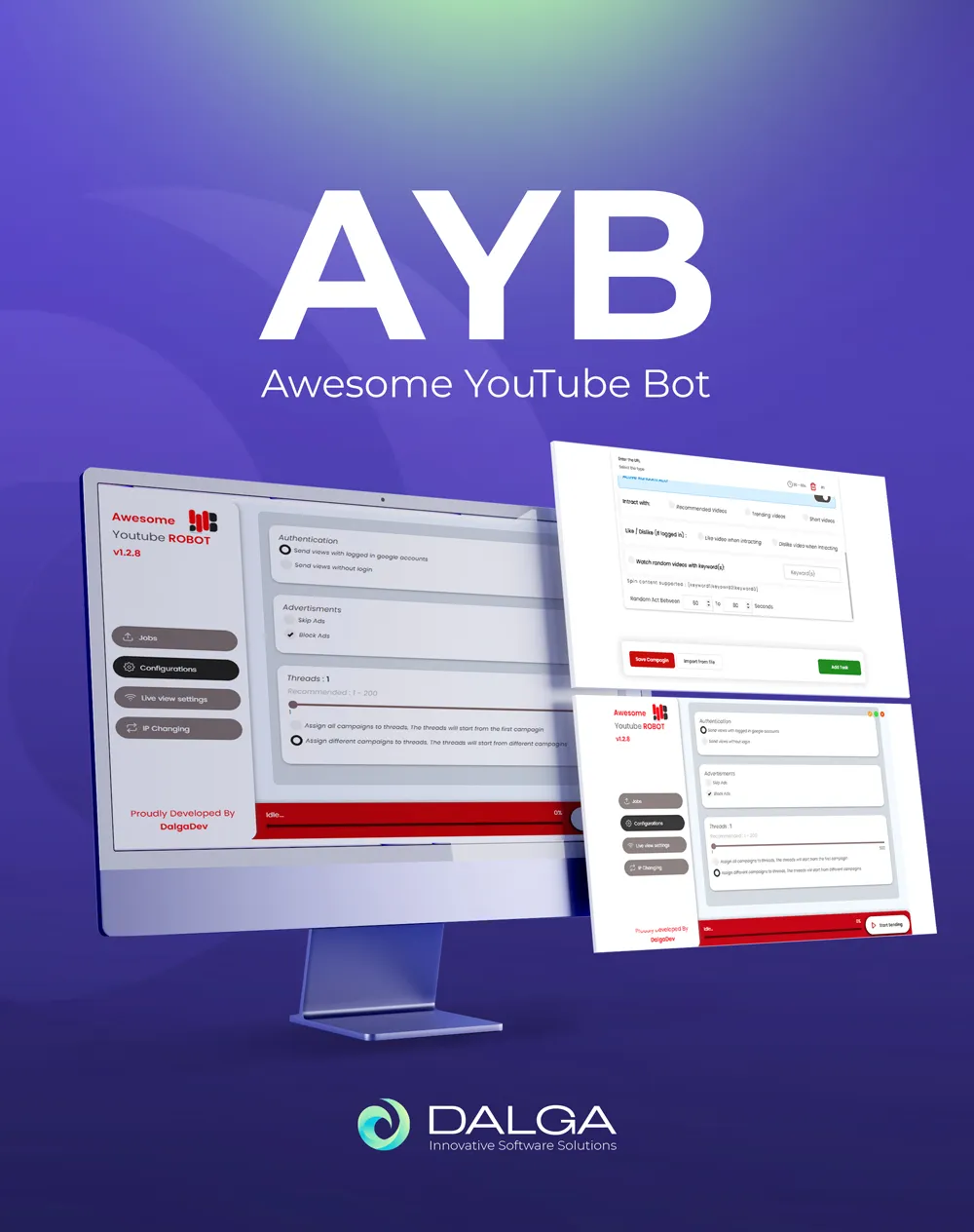 Awesome YouTube Bot, human-like YouTube view and engagement bot