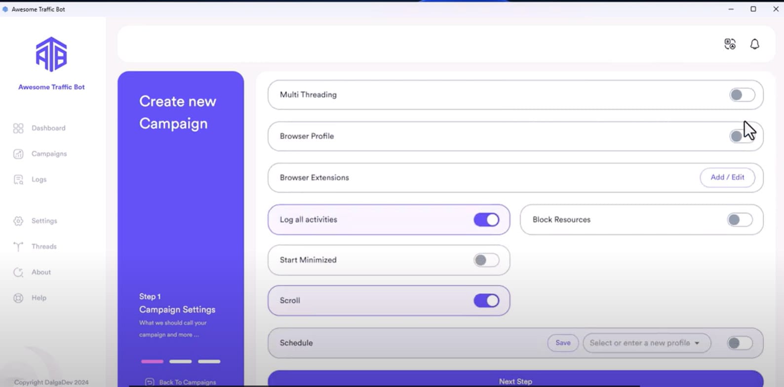 Enable the browser profile to connect with Adspower