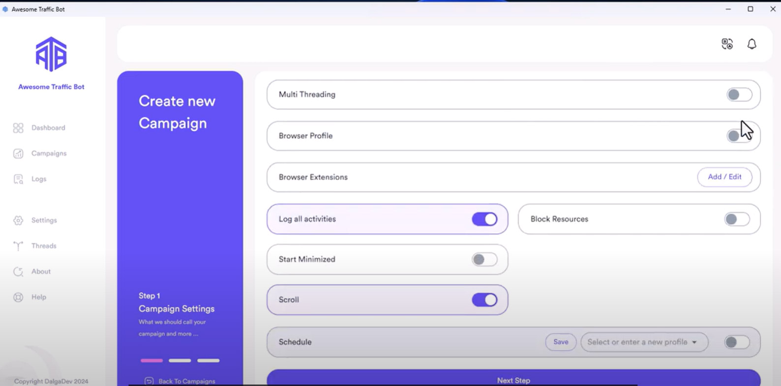Enable the browser profile to connect with Adspower