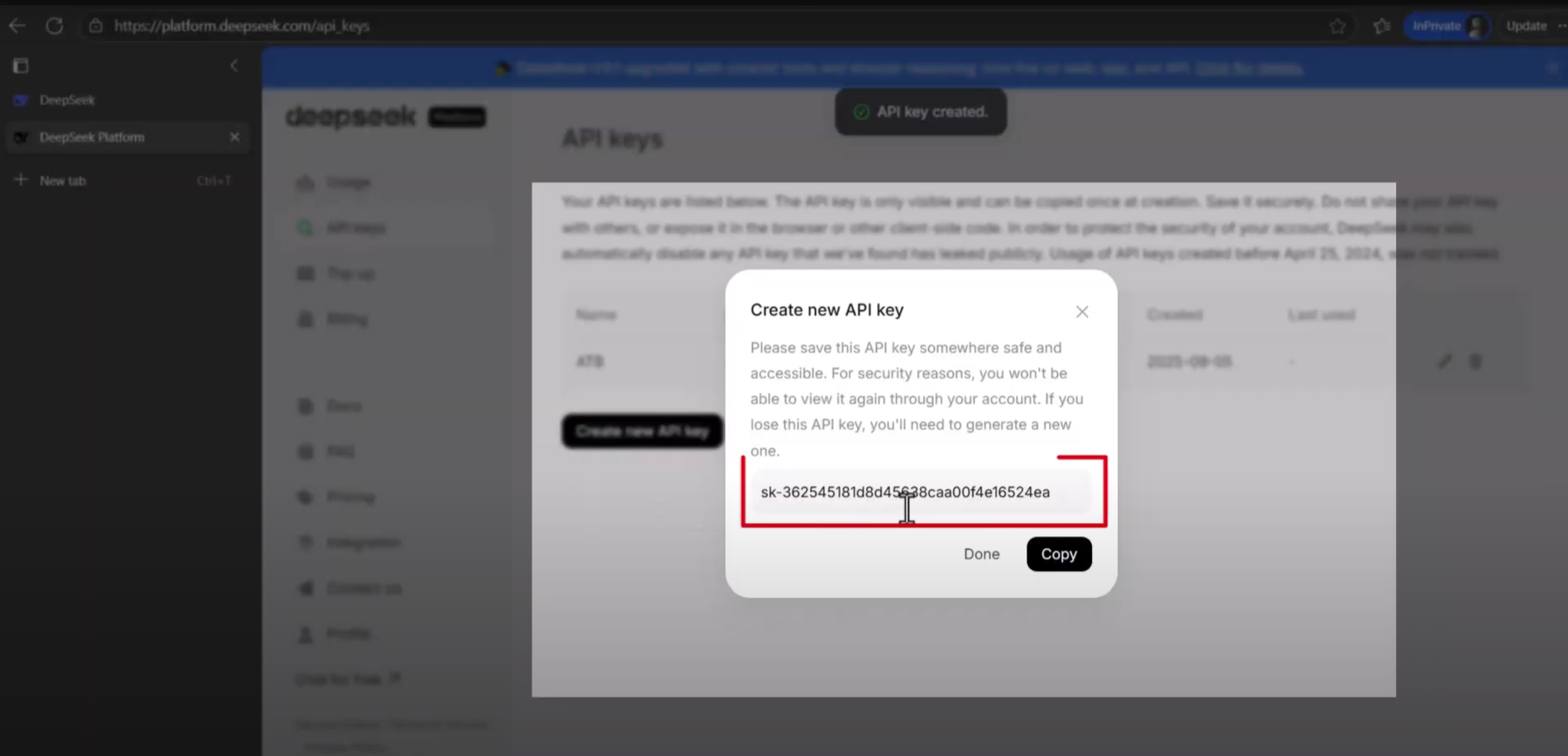 How to get the DeepSeek API